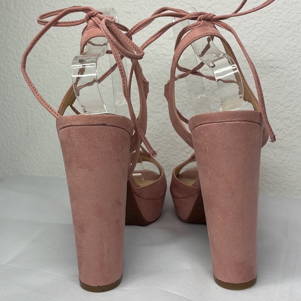 Jessica Simpson Suede strappy platform sandals - Picture 7 of 11